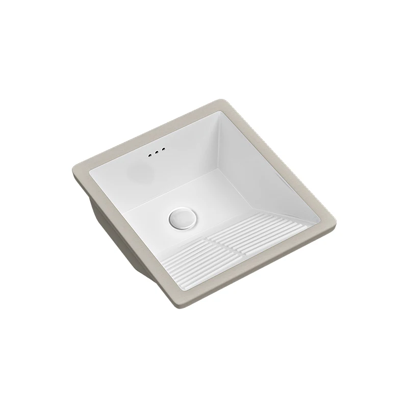 

Balcony ceramic under-counter laundry embedded with washboard to deepen small wash basin to wash face