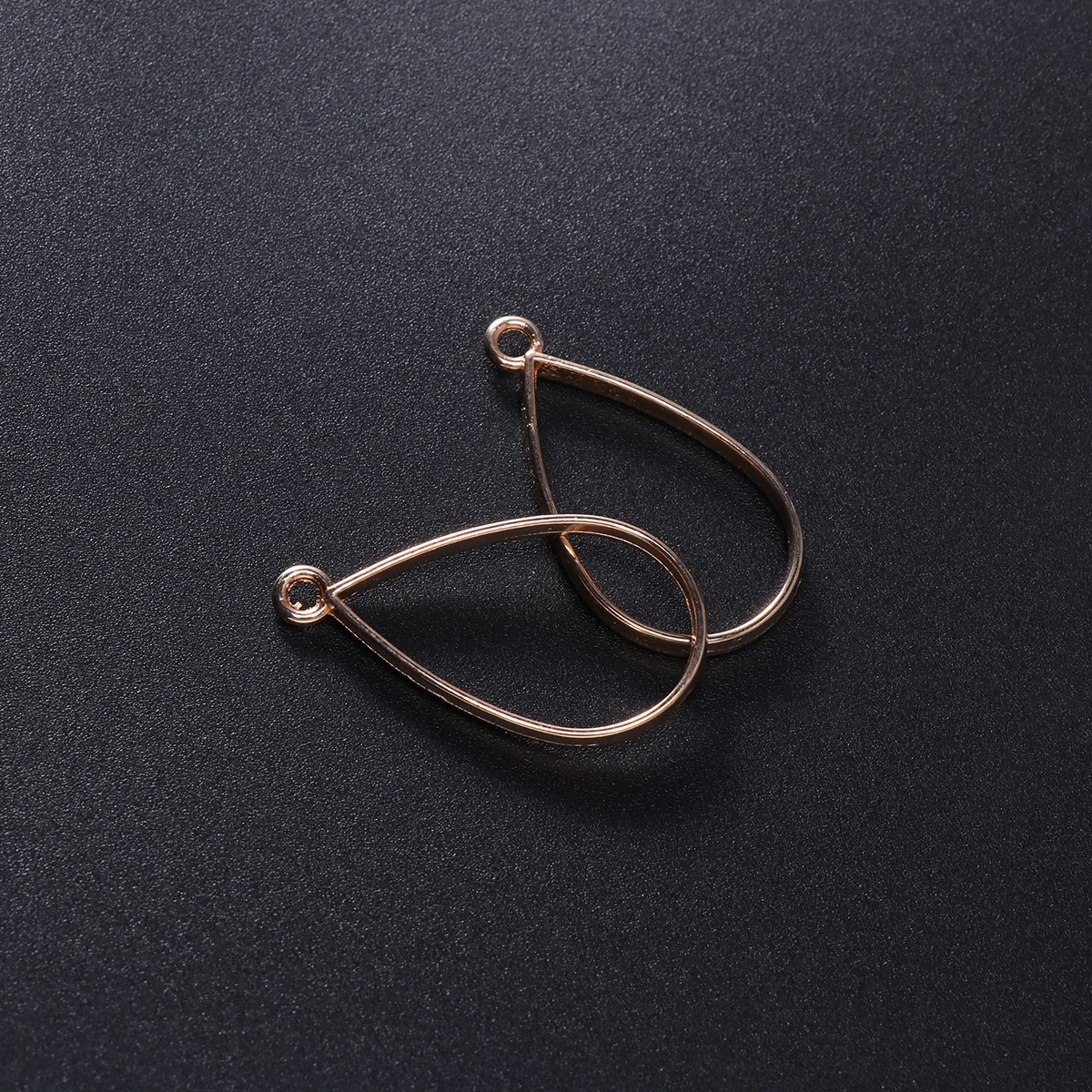 

30pcs Water Drop Pendant Alloy Open Back Bezel Hollow Frame For Diy Jewelry Making Uv Resin Crafts Bronze Silver Gold