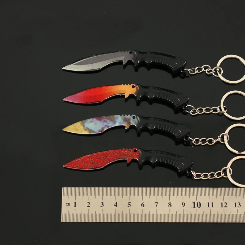 CSGO Counter Strike Weapon Model Keychain for Men Multi-color CS GO Karambit Metal Pendant Key Ring Fans Car Bag Decor Jewelry