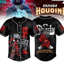 2024 Marvel Deadpool Baseball Jersey New Release USA Baseball Training Jersey Tshirt Men/Boy Street Hip-Hop Baseball Jersey