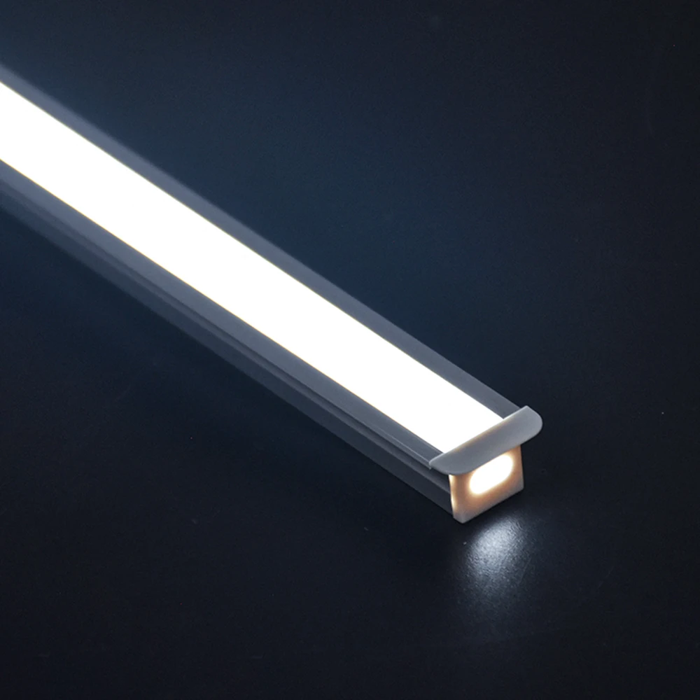 Imagem -04 - Superior Led Luz de Tira de Perfil de Alumínio para Instalação Integrada em Armários e Guarda-roupas 10*10 mm Pcs 05m