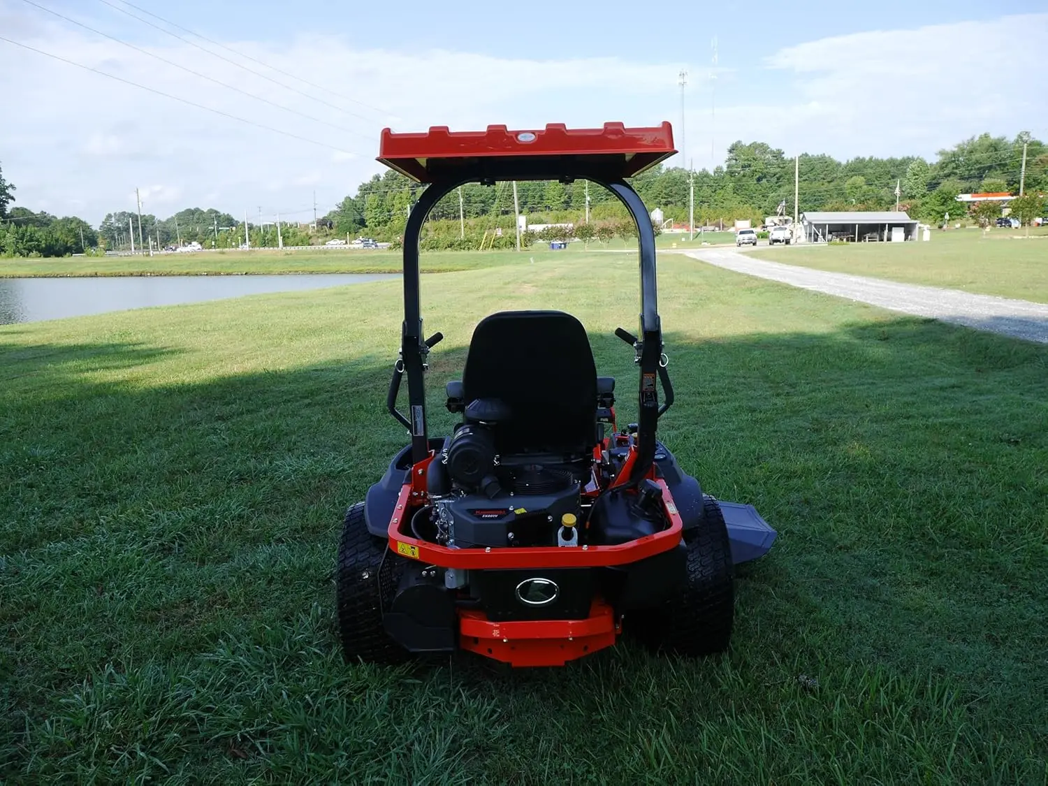 Dossel universal para trator e cortador de grama superior 36 polegadas laranja - fabricado nos EUA