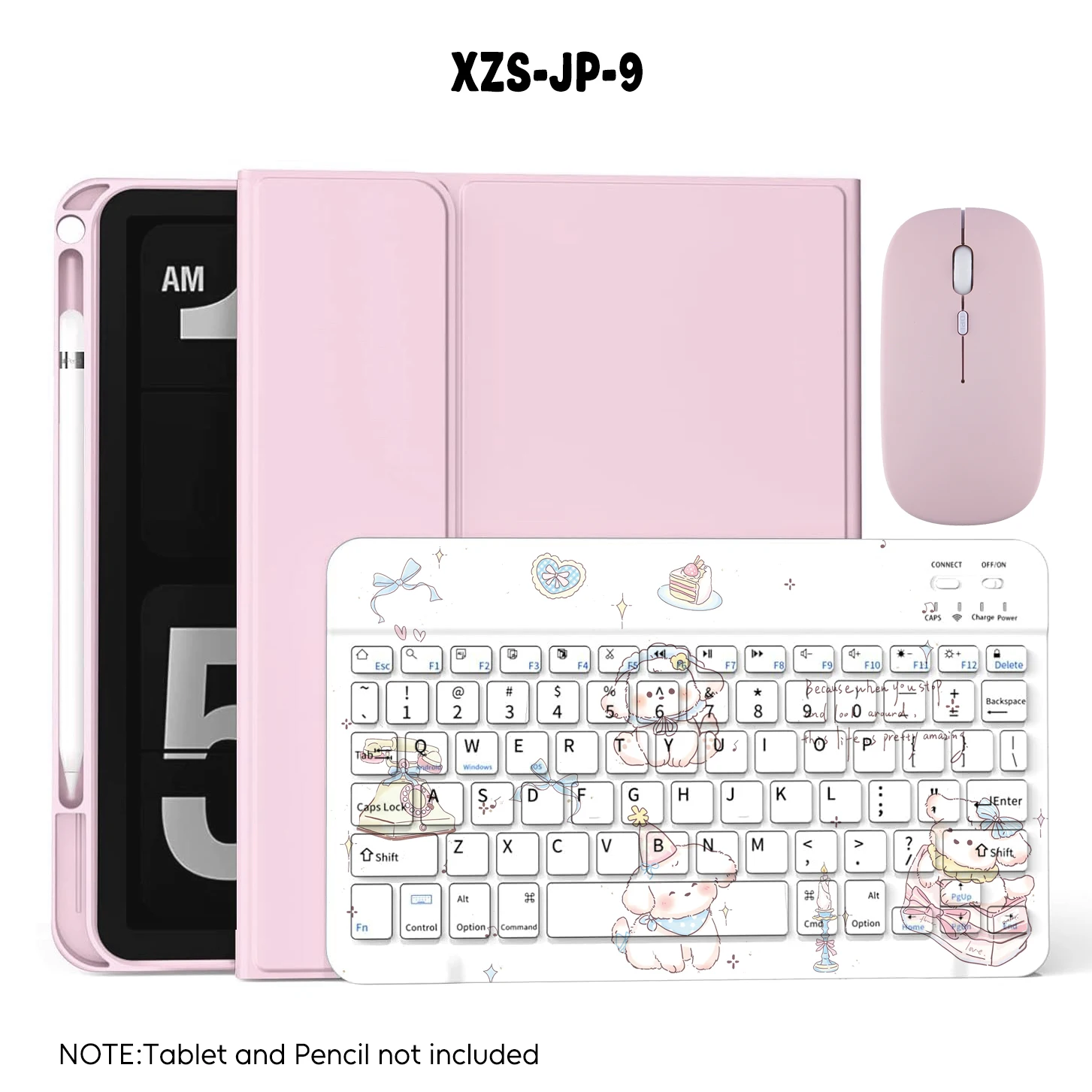 Pink Design Bluetooth Keyboard Wireless Mouse Magic 2026 M4 M5 For
