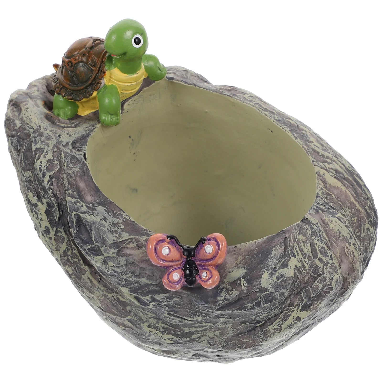 

1Pcs Resin Flowerpot Turtle Design Succulent Pot Balcony Adornment High Quality Material Long Lasting Indoor Outdoor