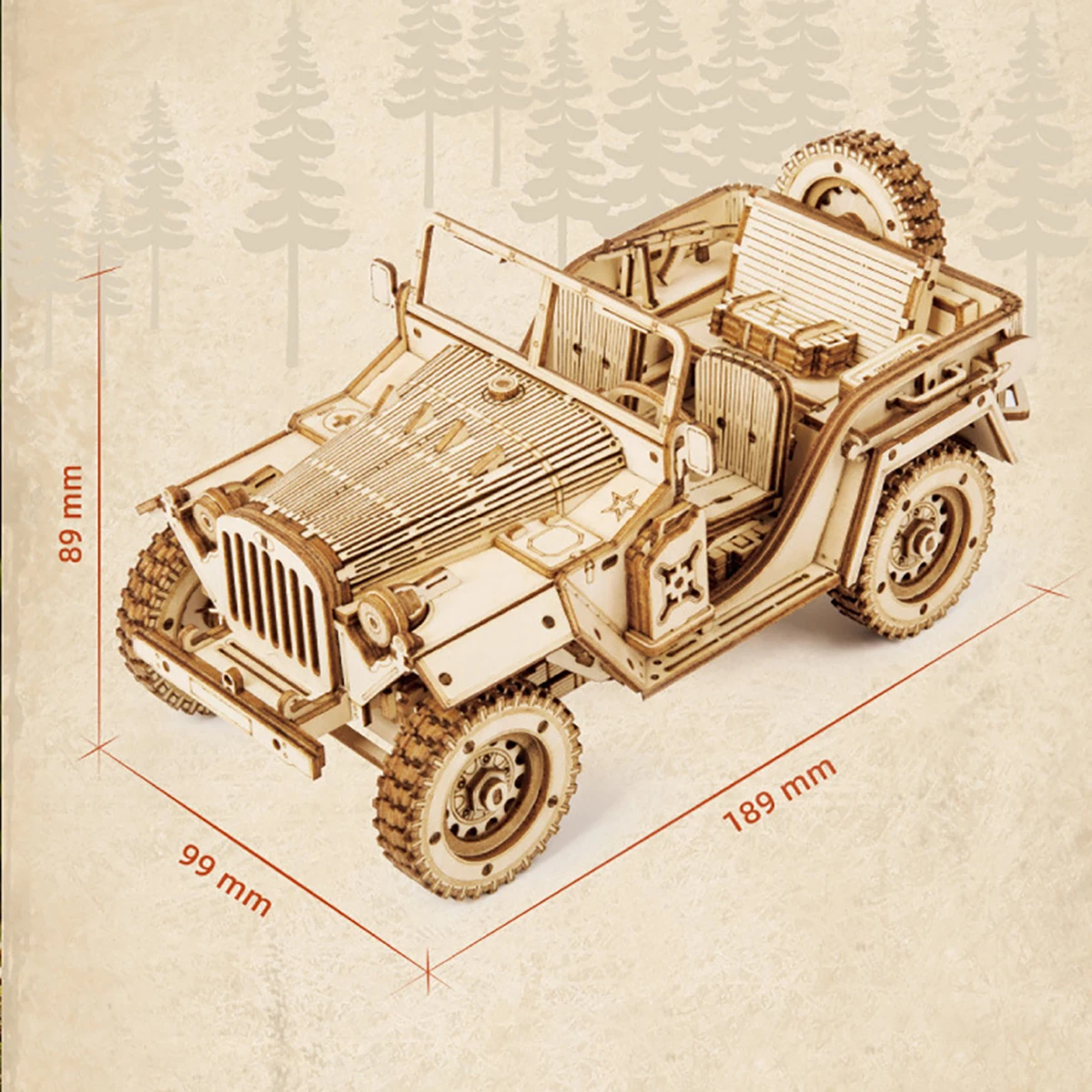 Klasyczny samochód 3D Drewniane puzzle samochodowe Model w skali DIY Zestaw modelarski Rękodzieło Prezent Dekoracja domu Mechaniczny zestaw modelarski Zabawka do budowania