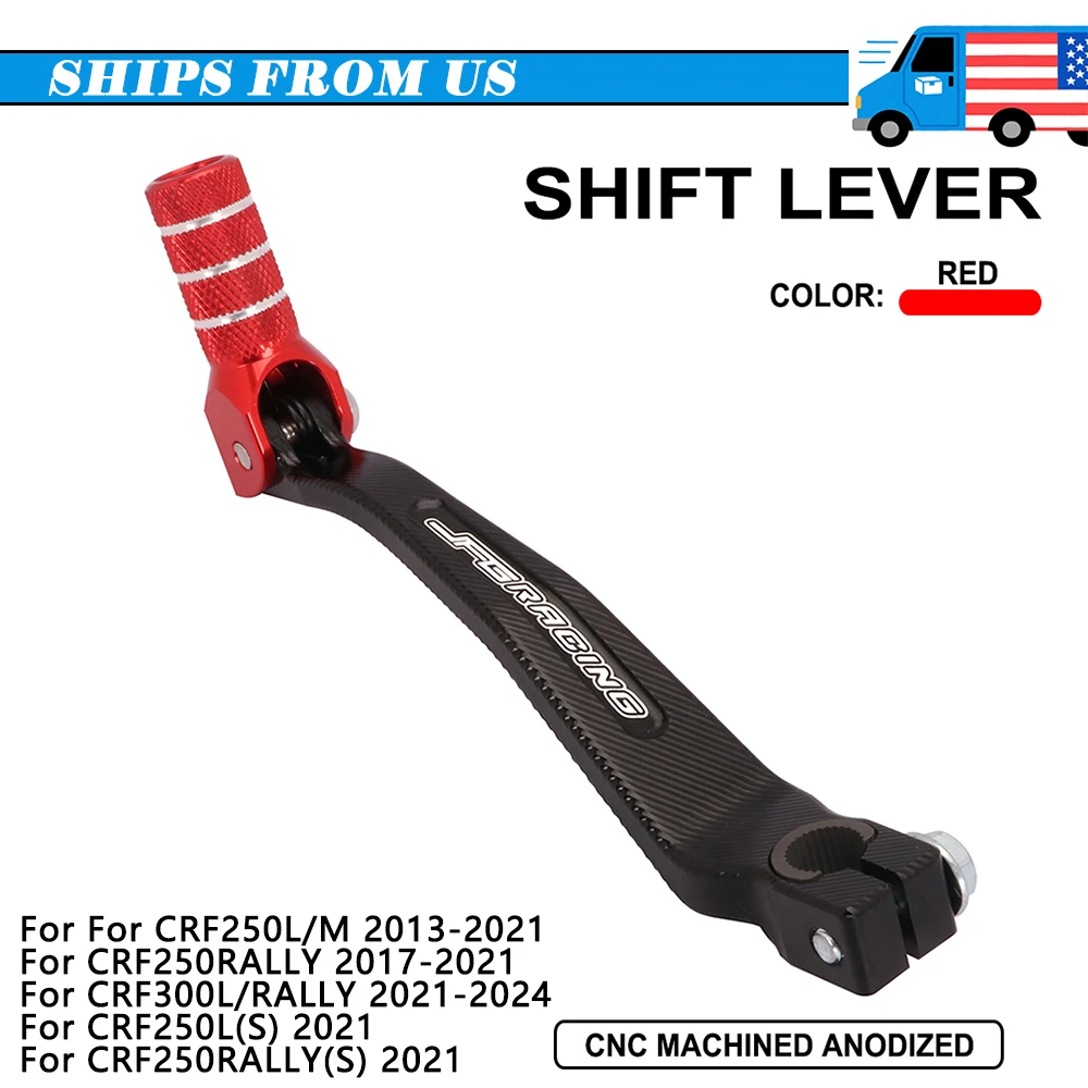 

Motorcycles CNC Gear Shift Lever Pedal Shifter Lever For Honda CRF250L CRF250M 2013-2021 CRF250RALLY(S) CRF300L/RALLY 2021-2024