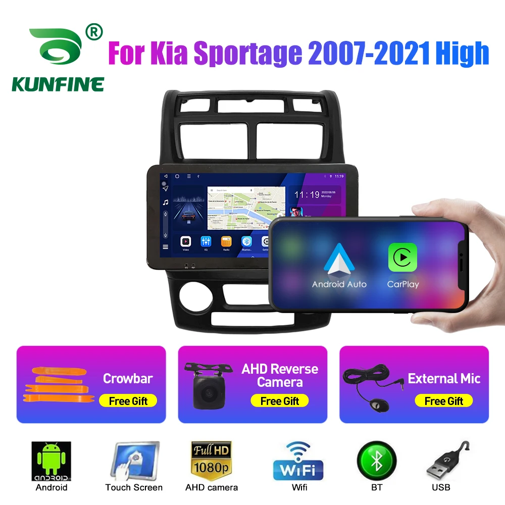 

10,33-дюймовый автомобильный радиоприемник для Kia Sportage 2007-2021 High 2Din Android Автомобильная стерео DVD GPS-навигация Плеер QLED Экран Carplay