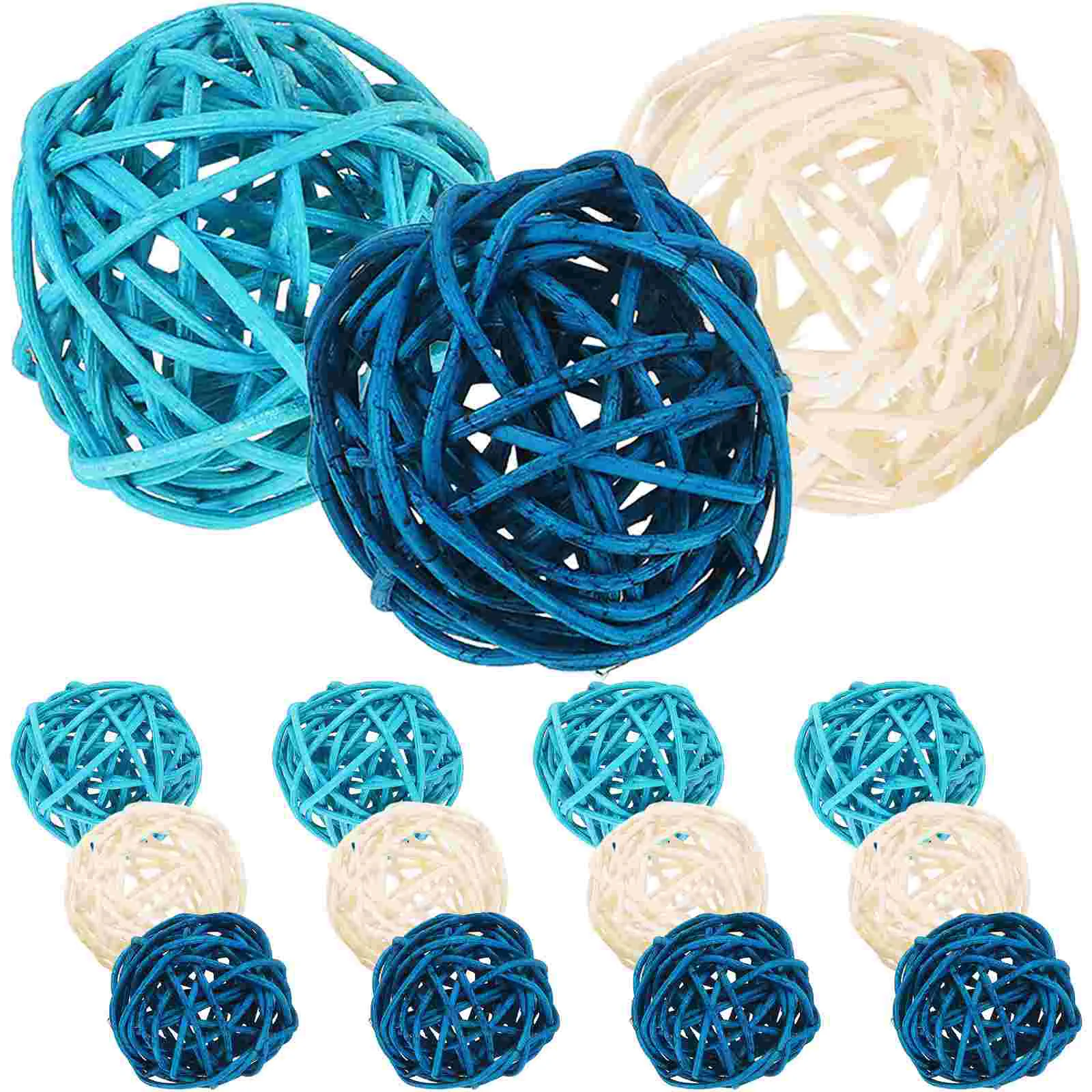 

Home Decor Takraw Aromatherapy Ball Orbs Decorative Cake Wicker Rattan Balls Vases