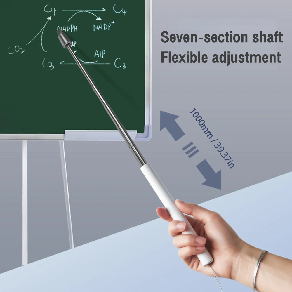 Pointeur à main télescopique de haute qualité, avec stylo capacitif infrarouge, tête de stylo tactile