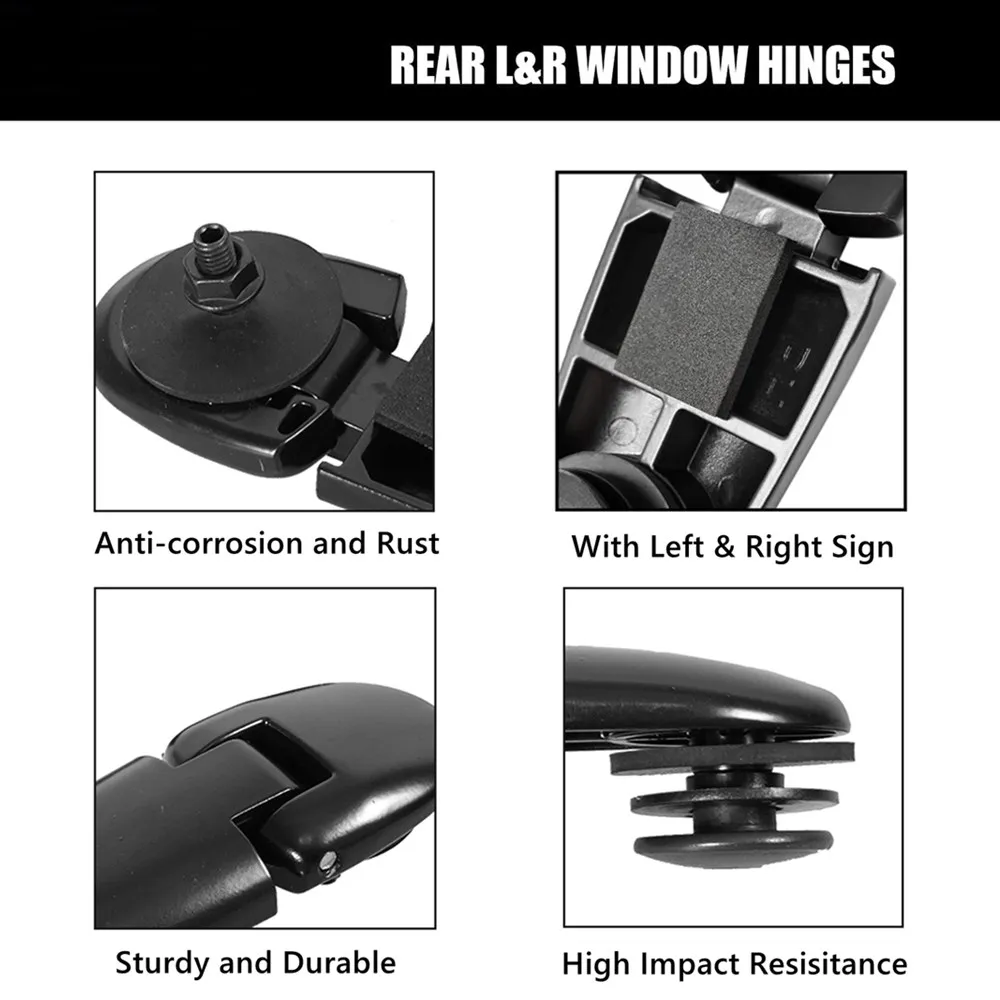 Right & Left Liftgate Rear Window Hinge Set 926-132 For Ford Explorer 98-01, Mercury Mountaineer 98-01 Replace 1L2Z-98420A68-AA 