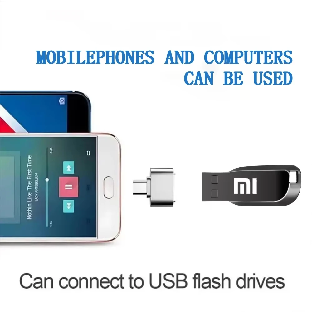 Xiaomi 3.2 USB 2 تيرا بايت ماكس فلاش قرص معدني بندريف USB مقاوم للماء ذاكرة عصا SSD وحدة مناسبة لقرص الكمبيوتر مشبك 2026 جديد