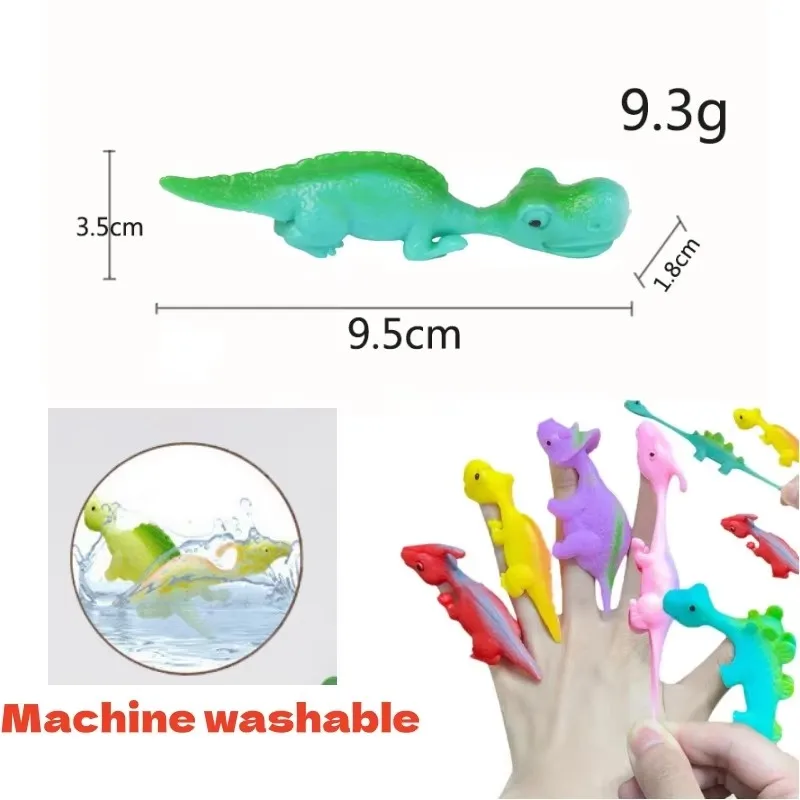 Dinosaur Chick Finger Catapult Puzzle, Decompression Prank, Soft Rubber Slingshot, Fingertip Venting, Stress Relief Toy, 10 Pcs