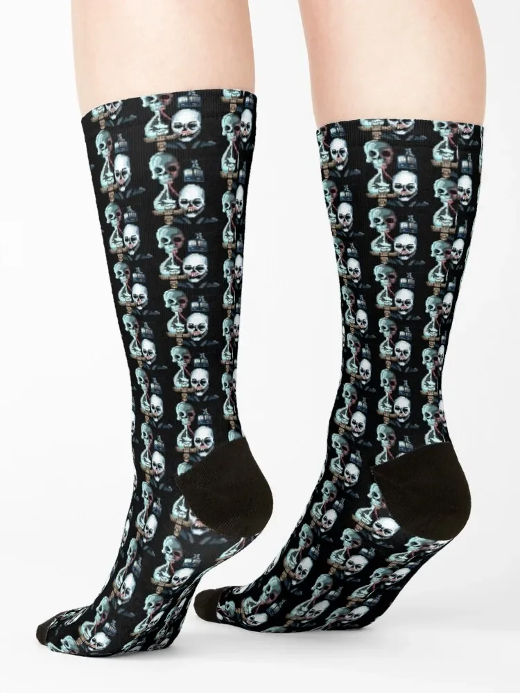 Pixel bis Dawn berühmte Horrorfilm-Schauspieler beobachten Suspense und attraktive Socken Bodenschuhe Junge Kindersocken Damen