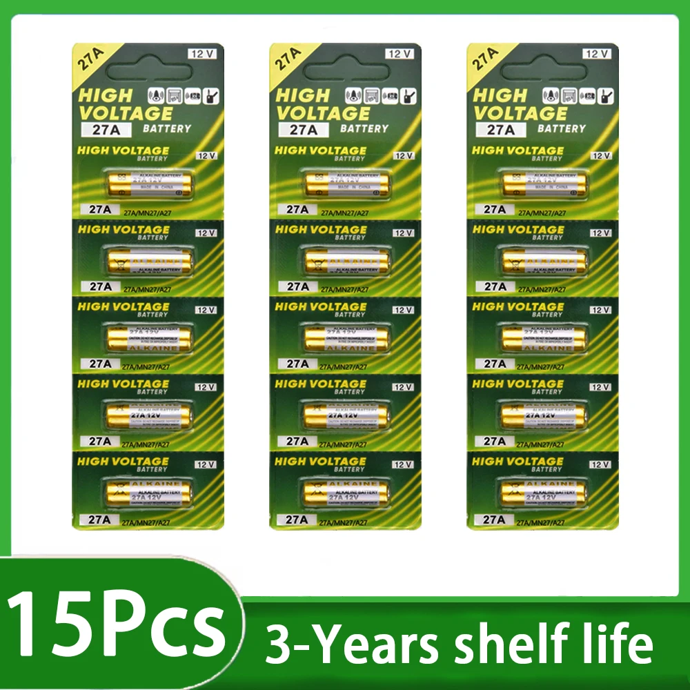 5-50Pcs New Dry Alkaline Battery 27A 12V A27 For Doorbell Car Alarm Remote Control MN27 MS27 GP27A A27 L828 V27GA ALK27A