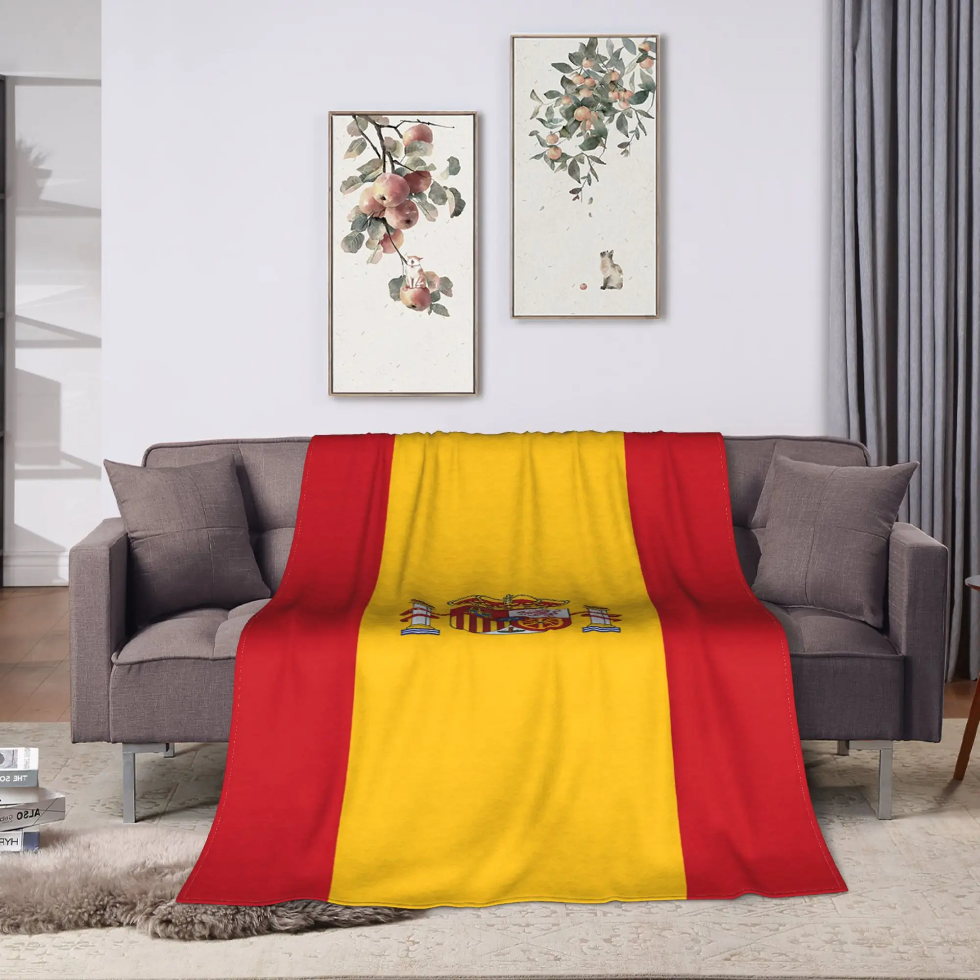 Warm Blanket Travel Office make spain great again  Throw Blanket  Flannel Bedspread For Bedroom Aesthetic Sofa Bed Cover