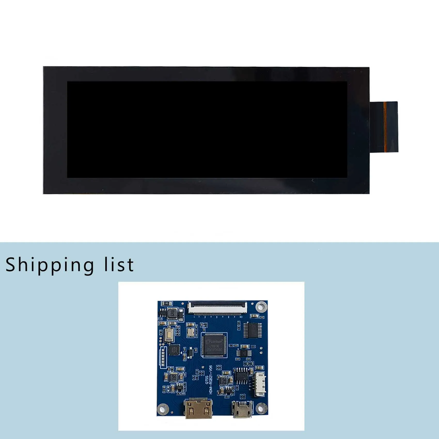 شاشة Lcd مع لوحة Hd-Mi 4.58 "320X960 700Nit Bar شاشة Lcd بالسعة شاشة Lcd تعمل باللمس للخارجية
