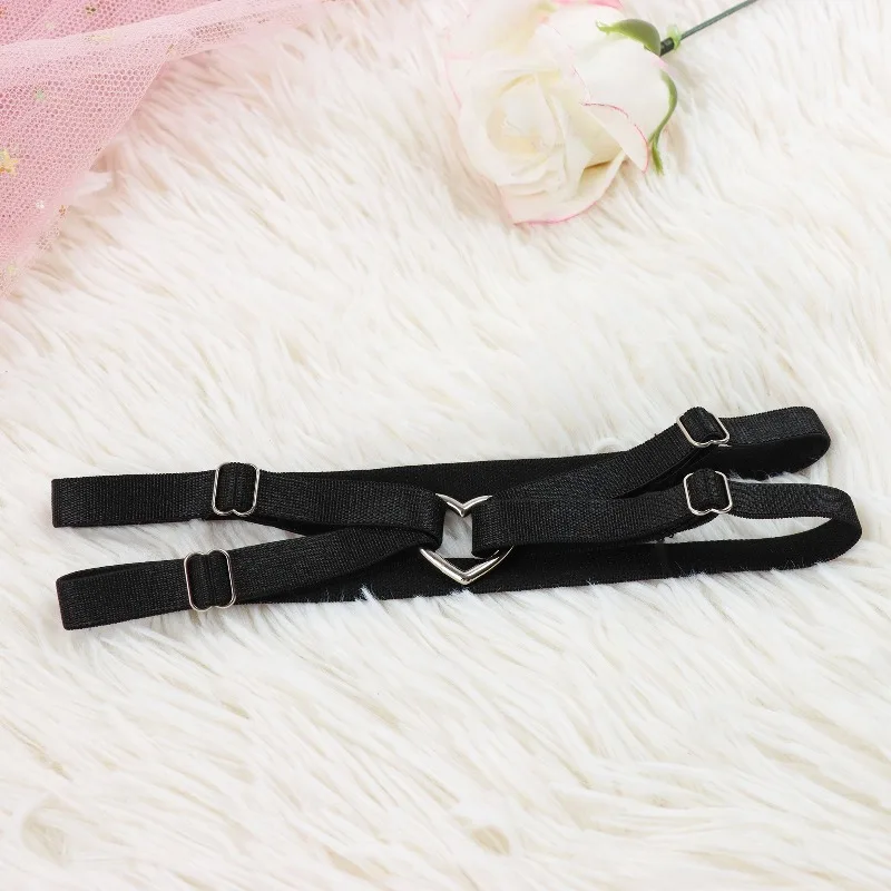 2pcs Adjustable Heart-Shaped Garter Belt Set