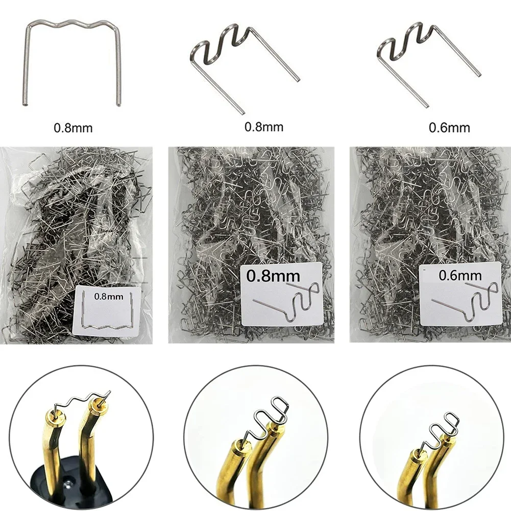 

1500 шт. горячий степлер 0,8 мм плоский 0,8 мм волна 0,6 мм волнистые скобы из нержавеющей стали пластиковый сварочный комплект ремонтный комплект для инструмента для ремонта автомобильного бампера