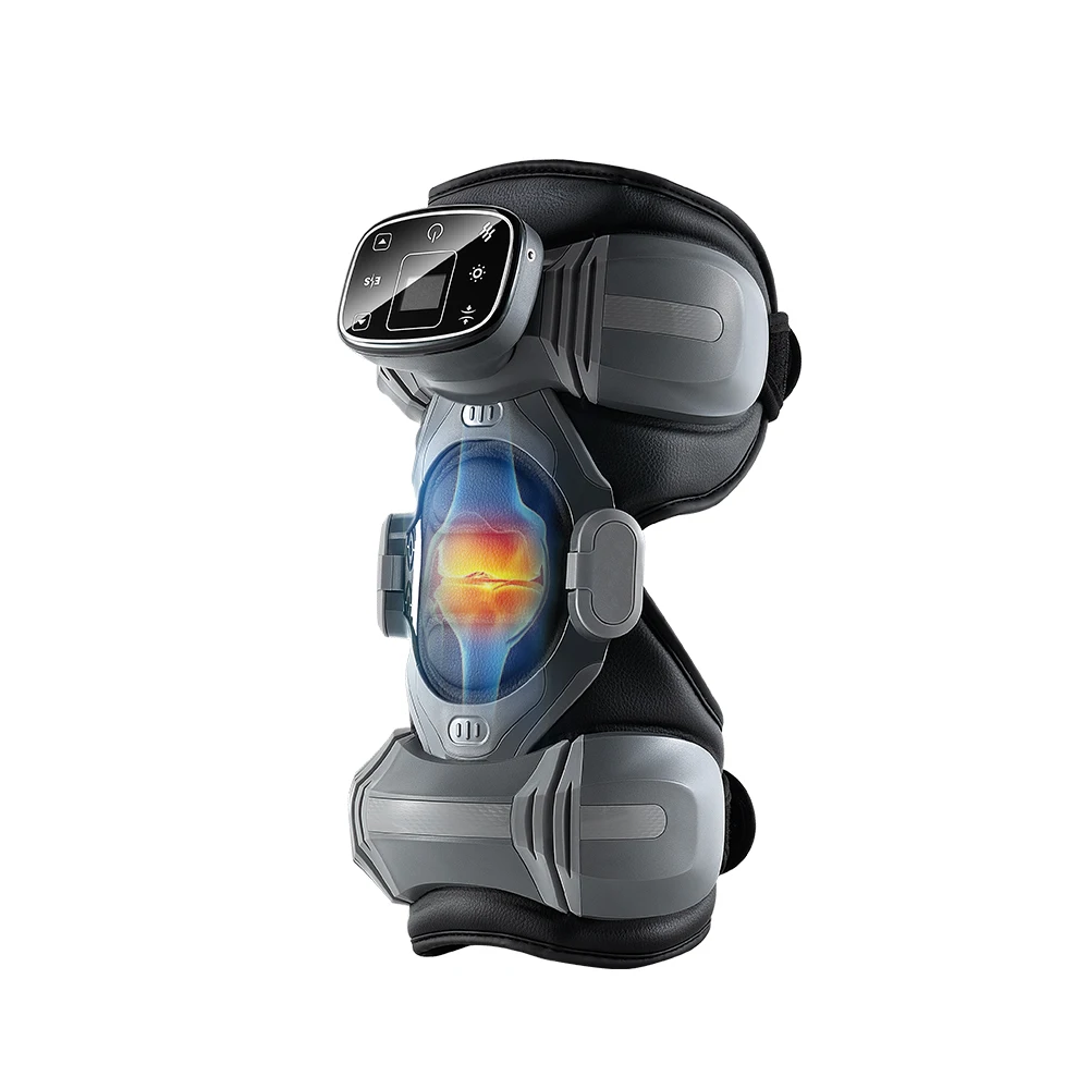 Massaggiatore a impulsi Massaggiatore elettrico per fisioterapia al ginocchio con impacco caldo e terapia a impulsi