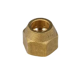 Fit 6 8 10 12 16 19 mm Tube OD Flare Nut Brass M12 M14 M16 M18 M22 M27 Metric Female Thread Nut For Air Conditioner