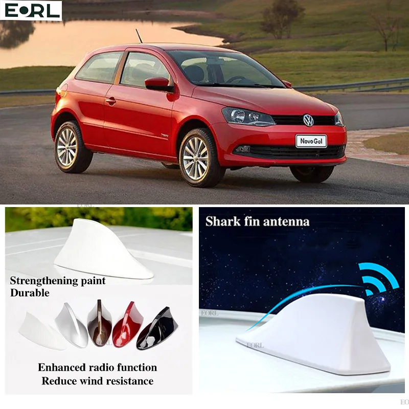 

For VW Gol G5 G6 Shark Fin Antenna FM Signal Super Aerials Amplifier Waterproof Signal Amplifier FM/AM Radio Aerials