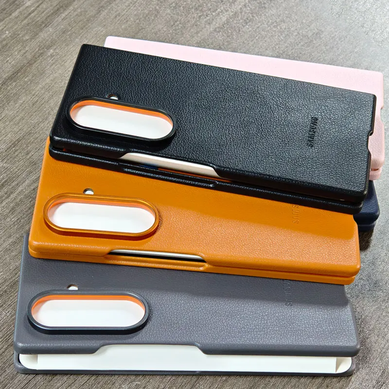 Für Samsung Galaxy Z Fold 7 Fold7 5G Handyhülle Hochwertige Magnetische Lederhülle Stoßfeste Öko-Leder Rückseitenschutzhülle
