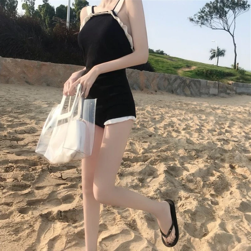 

Sexy Backless Swimsuit Women Push Up Padded One Piece Tummy Control Swimwear Petite Cut Slimming Bathing Suit For Beach Holiday