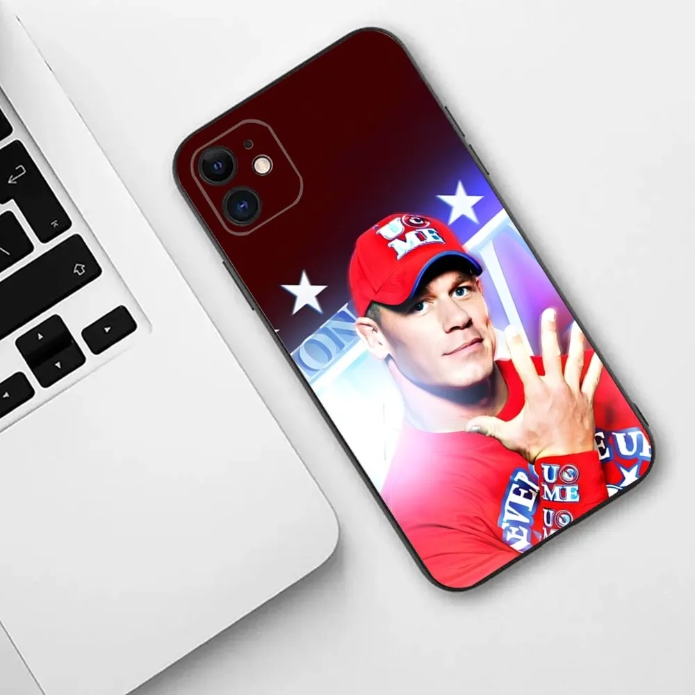 Wrestling Star John Cena Phone Case For iPhone 15,14,13,12,11,Plus,Pro Max,XS,X,XR,SE,Mini,8,7 Soft Silicone Cover