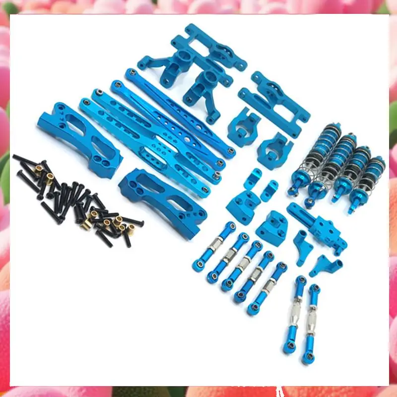 12 шт. запасные части для Weili 12427 12428 12423 Feiyue пульт дистанционного управления автомобильные запасные части металлическое обновление и модификация синий-AB