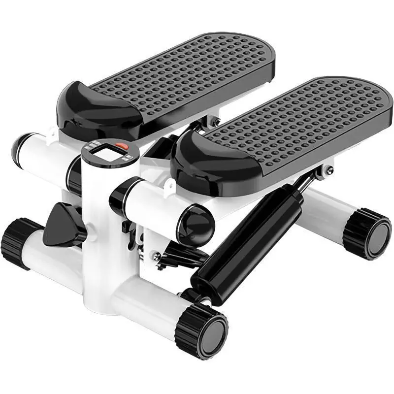Mini Portable Hydraulic Stepper, Black White Non-Slip Foot Pedal, Home Office Indoor Fitness Exercise Equipment For Adults Leg