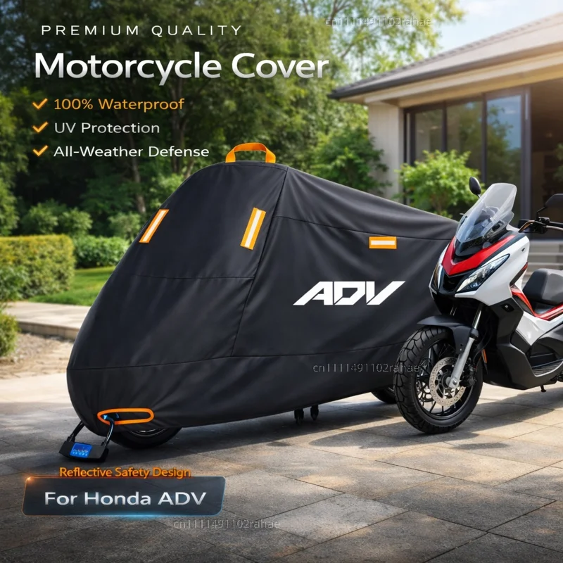 

Чехол для мотоцикла Honda ADV160, водонепроницаемый, из прочного полиэстера, с защитой от УФ-излучения, дождя, пыли и солнца, для улицы