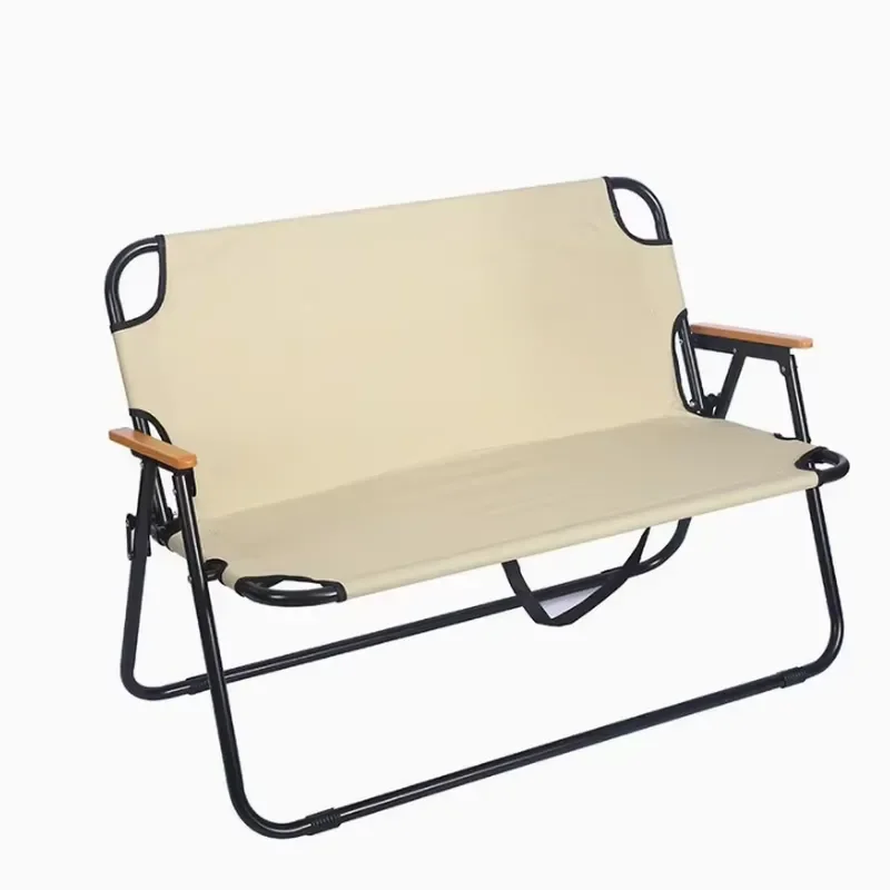 Aluminum Frame Double Camping Chair Portable Folding Style Outdoor Beach Fishing Picnic Camping Leisure Furniture
