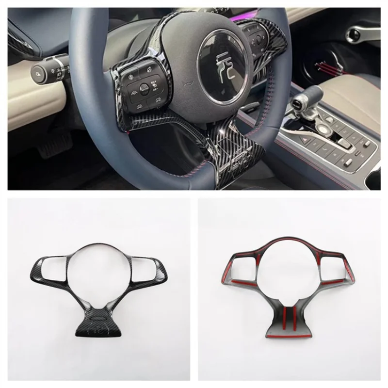 

For BYD Yuan PLUS Steering wheel button decorative frame sequin sticker for car interior modification only