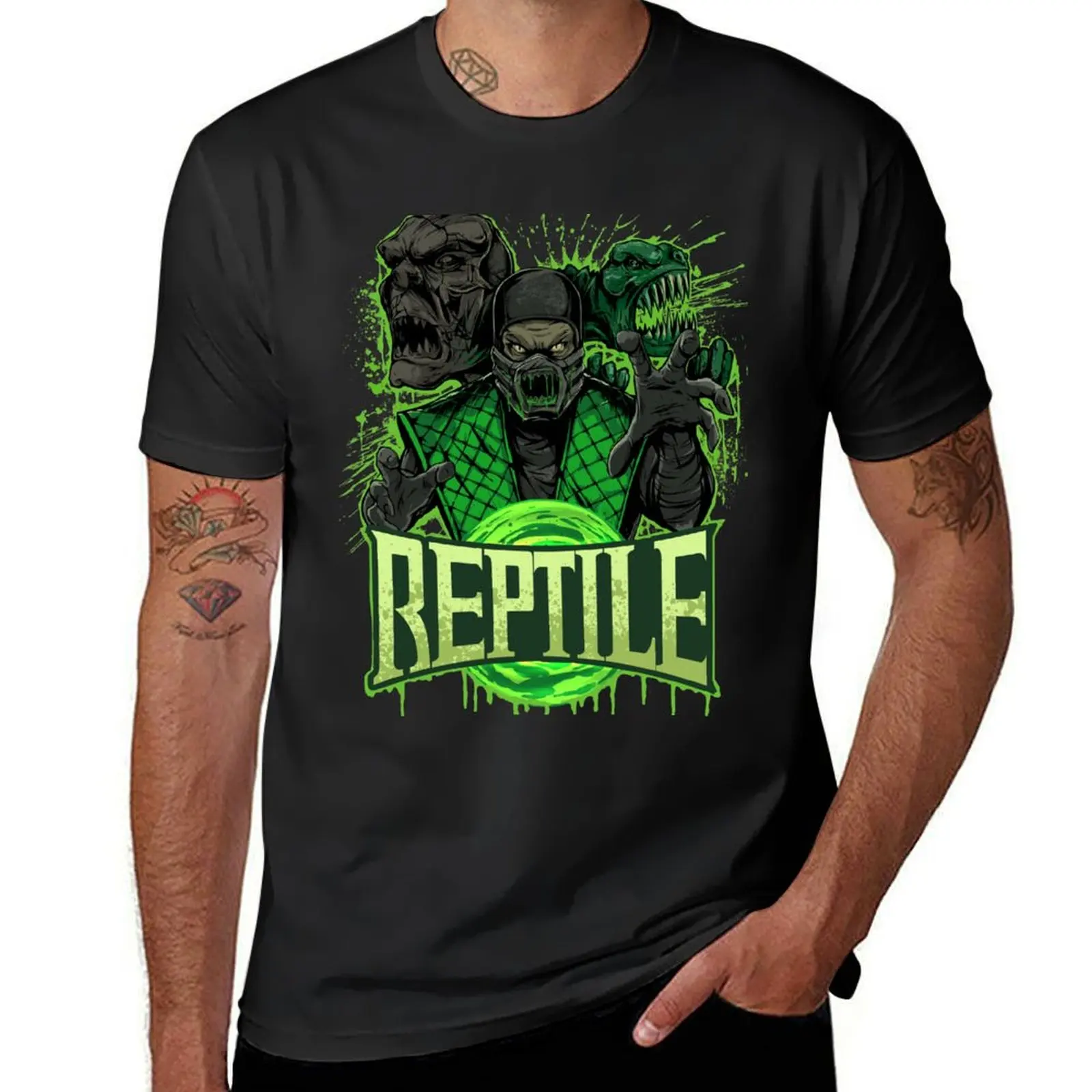 REPTILE T-Shirt cute tops shirts graphic tees summer clothes tees Men's t-shirt