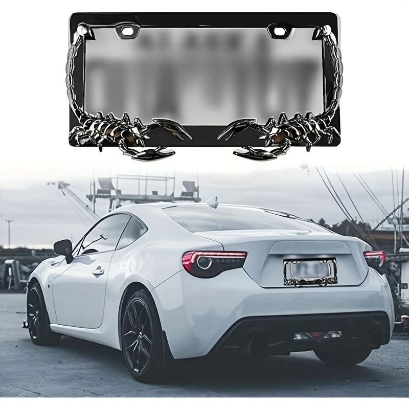 

Plastic US-Spec License Plate Frame, Car Specific, With Screws & Tools, License Plate Cover Set