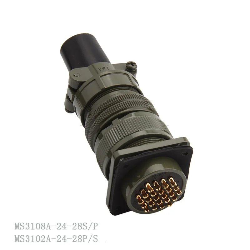 

MS5015 MS3101A MS3106A 24-28S MS3102A 24-28P 24 Core 24Pin 24P 24-28 U.S. Military Standard Aviation Plug Connector