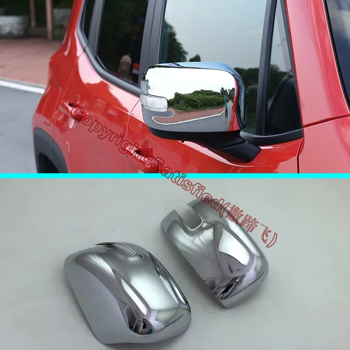 ABS Chrome Side Mirror Cover Trim For JEEP Renegade 2015 2016 2017 Car Accessories Stickers