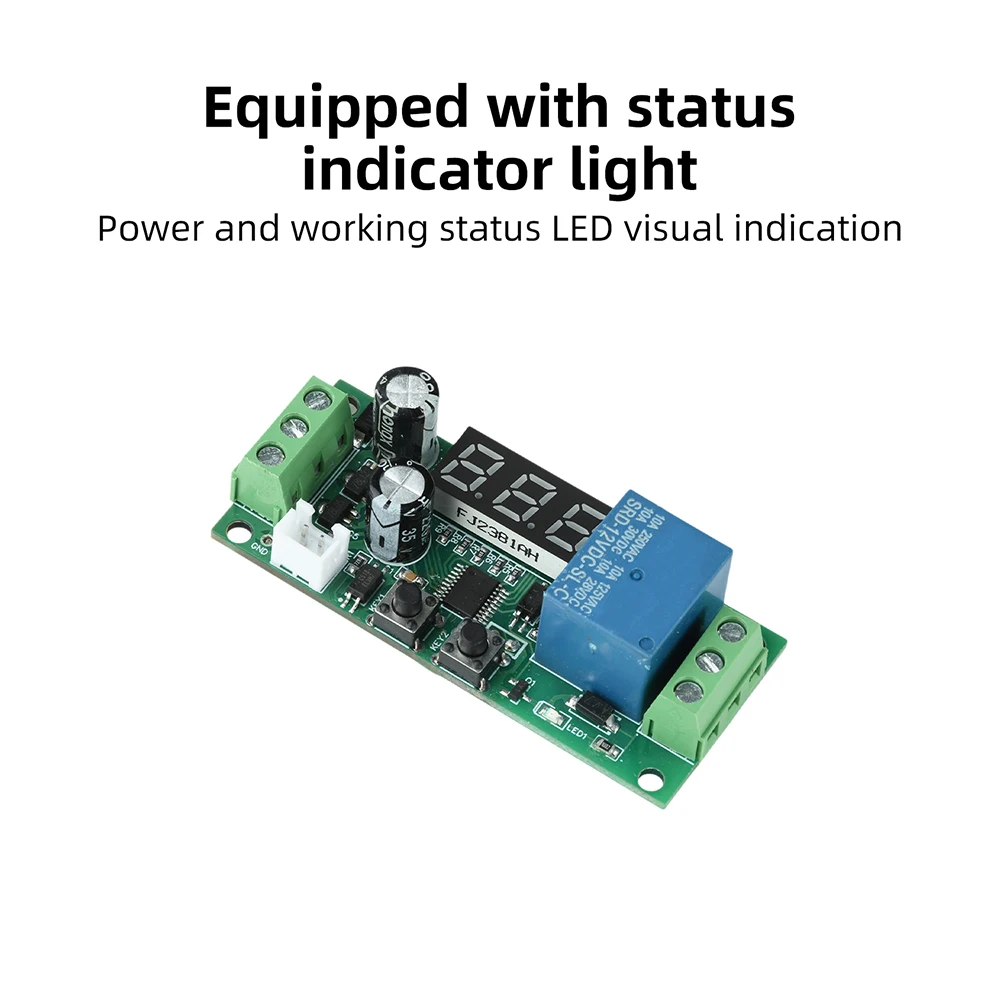 DC 5V/12V/24V Zeitrelais-Trigger Countdown-Timer LED-Anzeige mit Tastensteuerung – Detail 6