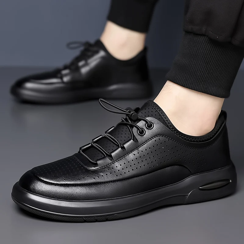 

Men's Comfort Slip-On Dress Shoes | Elastic soft Insole Business Casual Office Wear men shoes