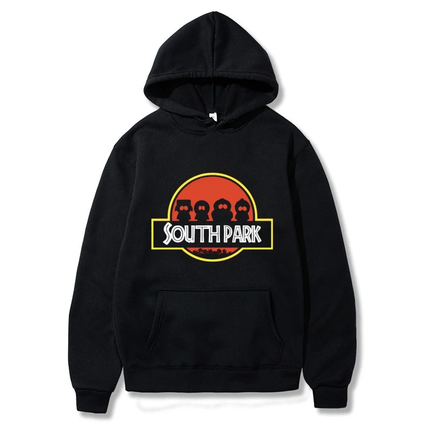 2026 Neuer South Park Anime-Muster-Hoodie, modischer warmer Mantel, Herren-Hoodie für Herbst und Winter, schwarzer Street-Hoodie mit langen Ärmeln – Detail 17