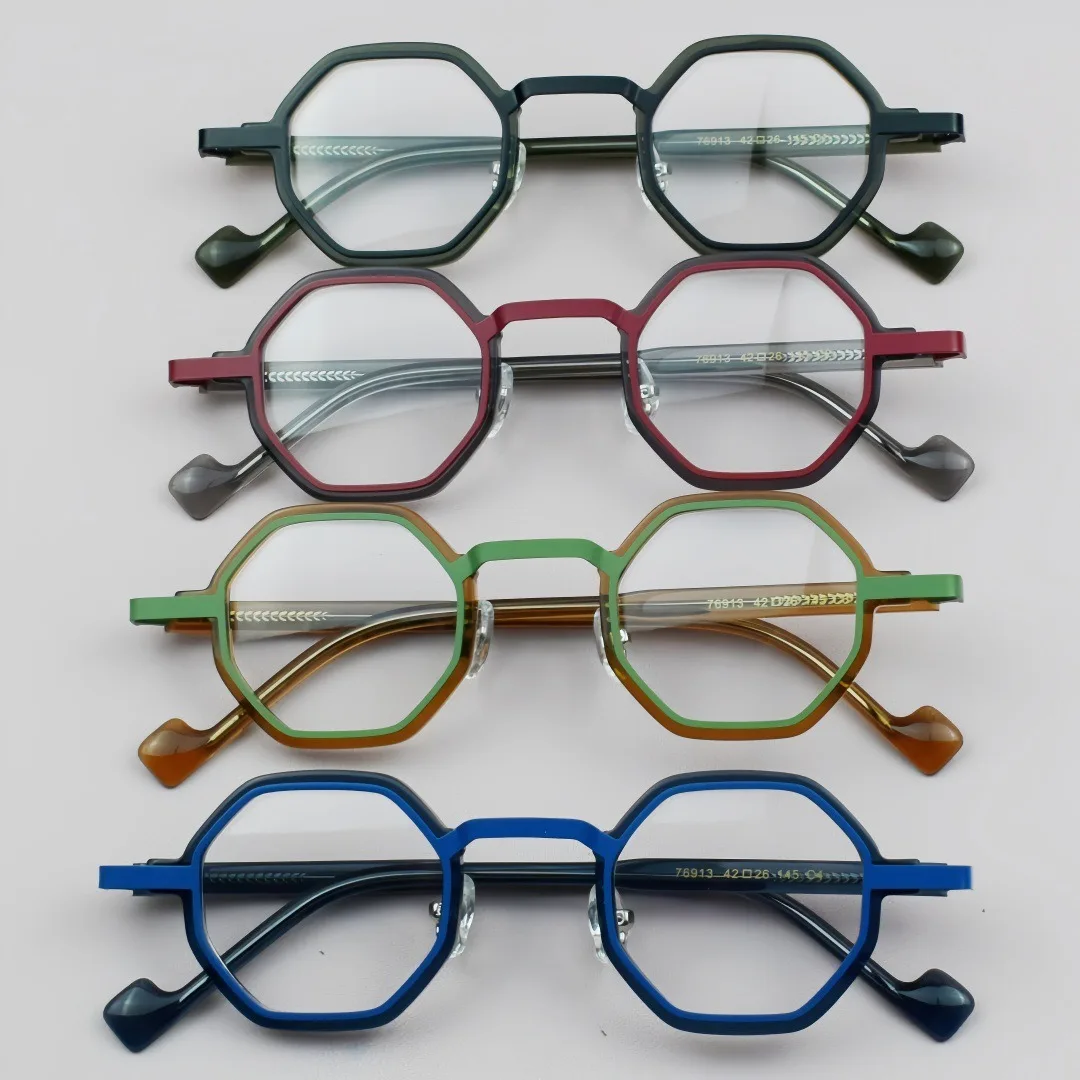 Round Acetate Optical Glasses Frame Men Ladies Spectacles Frames Customizable Prescription Eyeglass Frames