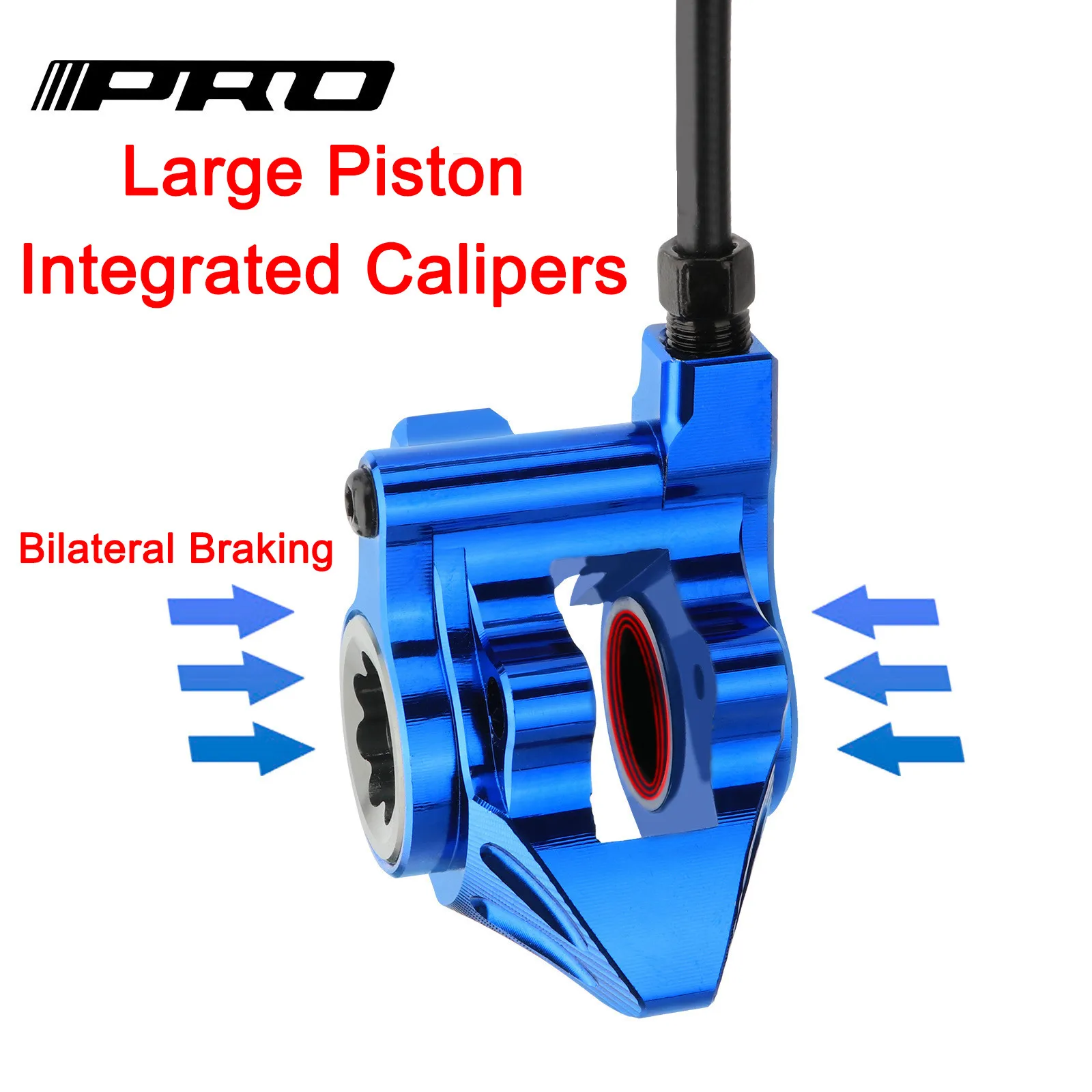 IIIPRO 2 Piston Road Bike Flat Mount Brake Caliper FM015 Oil Pressure 140/160mm Front Rear Brake Bicycle Hydraulic Disc Brake