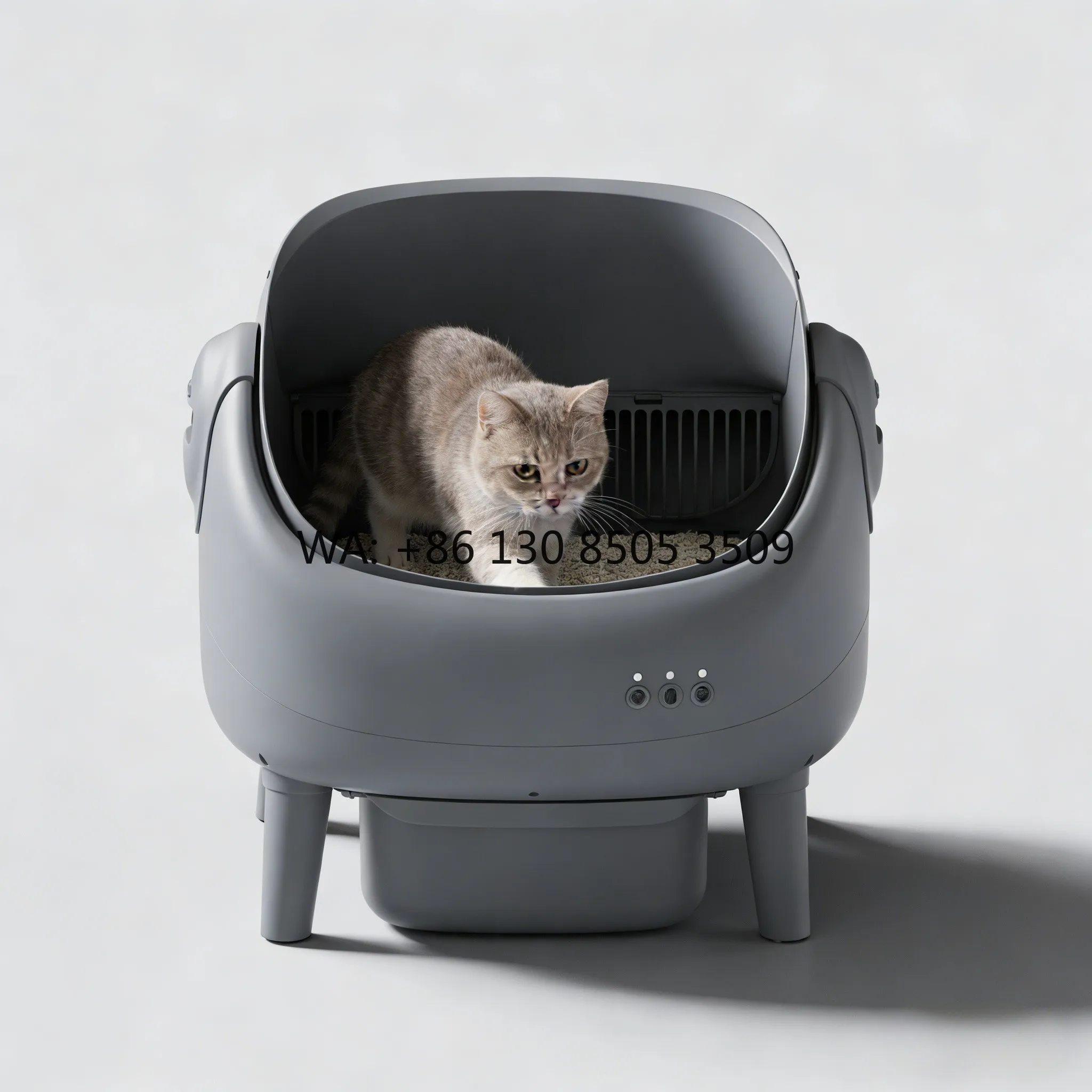 

Professional Auto Scooping One Click Cleaning Multi Protection System Extra Large Space APP Control Smart Cat Litter Box