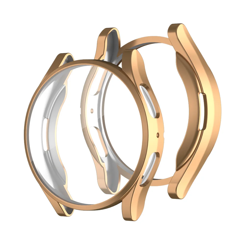 Miękkie etui z TPU do Samsung Galaxy Watch 6/5/4 40mm 44mm Szklana powłoka ochronna zapobiegająca upadkom do Galaxy Watch 4/5/6 Cover