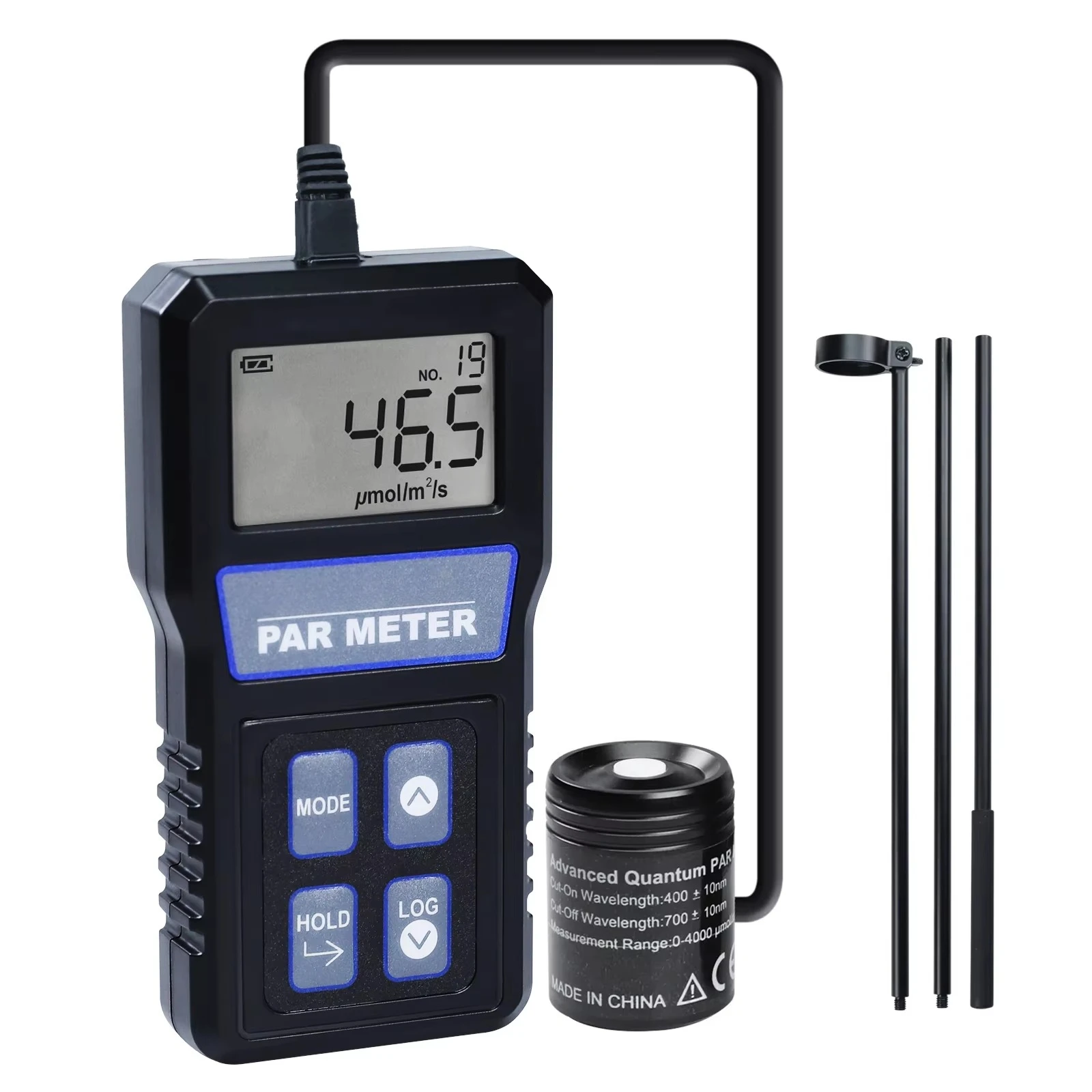 High Quality Digital Full Spectrum Quantum Meter High Quality 400 To 700nm IP68 Waterproof Sensor PPFD PAR Meter Aquarium Garden