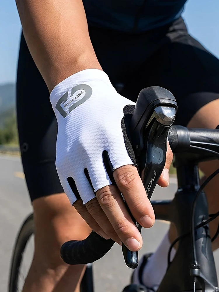 AliExpress NONE GOBYGO 1Pair Men's Half Finger Cycling Gloves Non-Slip Shock Absorbing Fishing Hiking Outdoor Sports Bike Riding Women Unisex