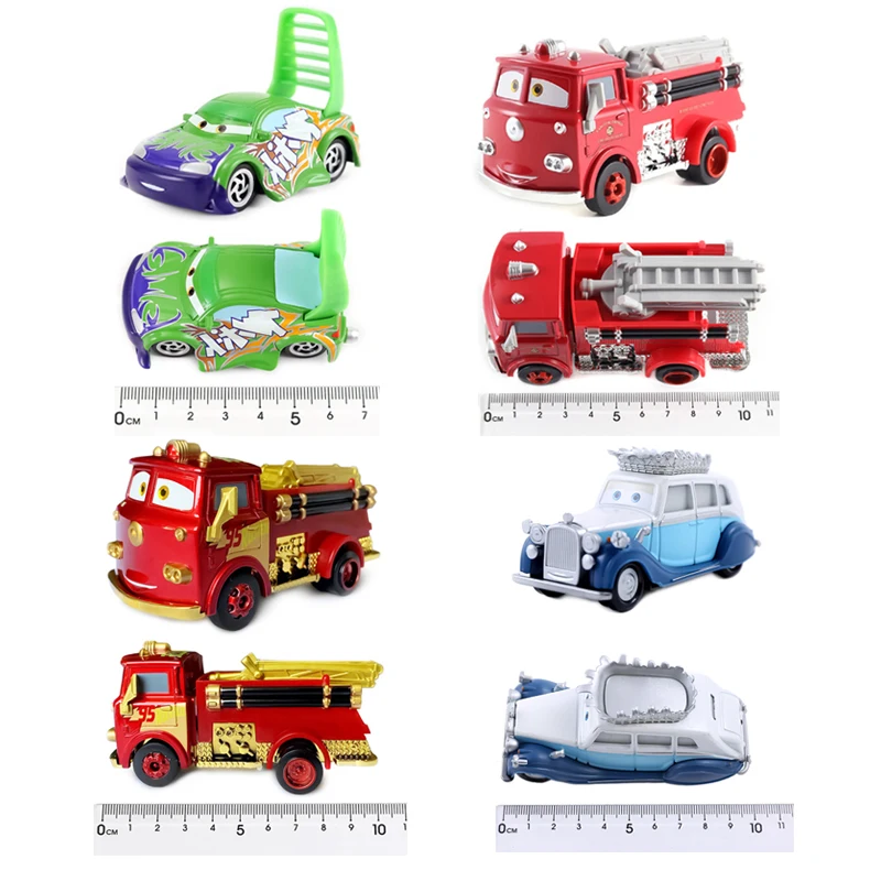 Pixar Cars Anime-Figuren Doc Hudson Ramone Lightning McQueen Fillmore Racing Metallmodell Rennwagen Spielzeug Kindergeschenke – Detail 29