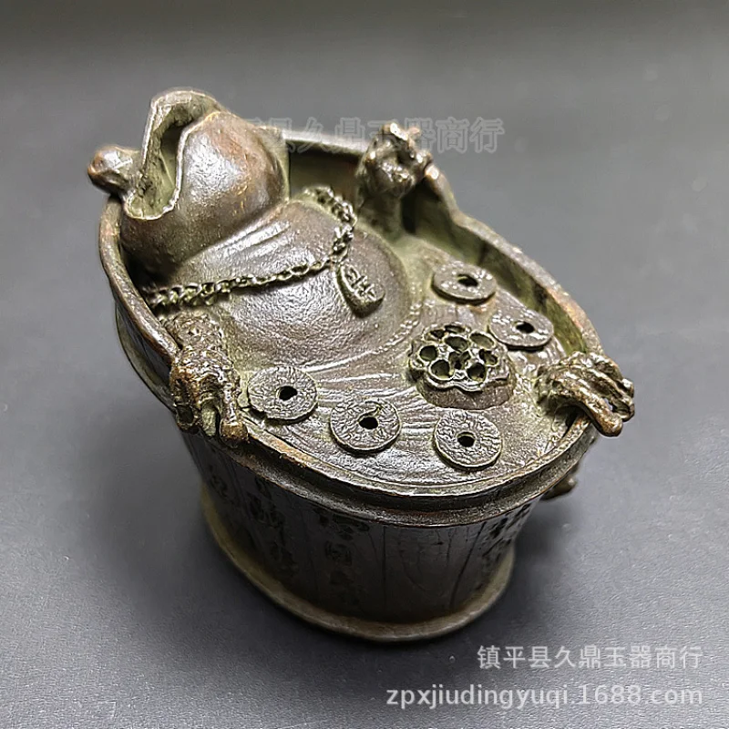 

Antique Miscellaneous Antique Bronze Golden Toad Incense Burner Aromatherapy Small Ornaments Wholesale Home Office Bronze Small