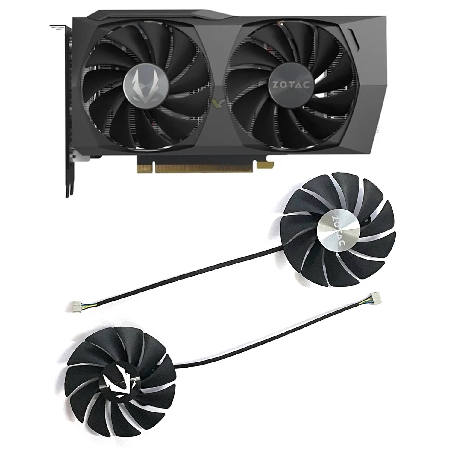 Ventilador GPU de lâmina dupla, 89mm, 4PIN, Zotac Geforce, RTX 3060, 3060TI, GA92S2U, 3060, Novo