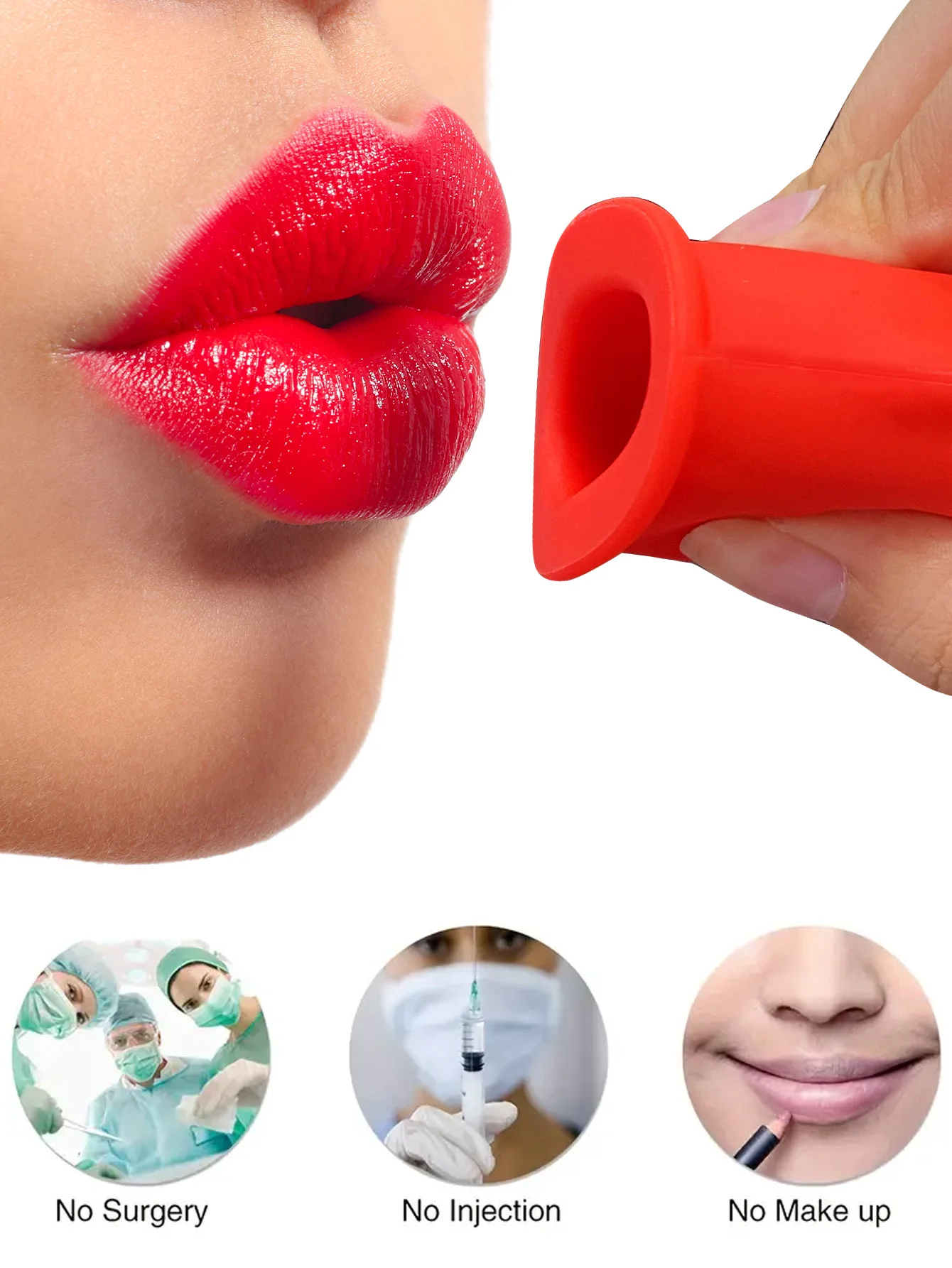 

Silicone Lip Beautifier Styler Lip Plumpers Doodle Fish Facial Suction Fullness Tool